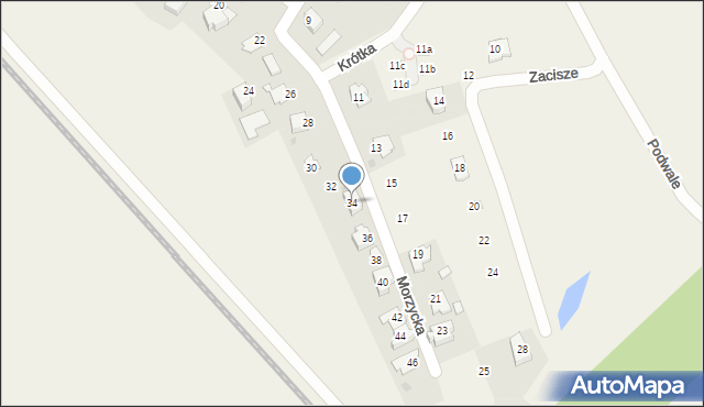 Spytkowice, Morzycka, 34, mapa Spytkowice