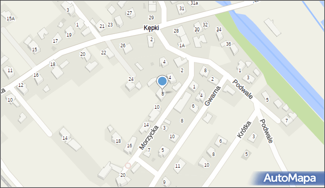 Spytkowice, Morzycka, 8, mapa Spytkowice