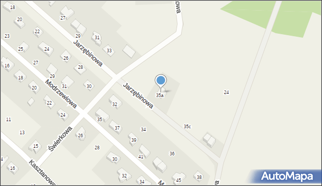 Stanowice, Modrzewiowa, 35A, mapa Stanowice