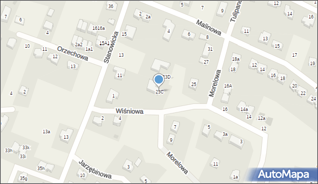 Stanowice, Morelowa, 23C, mapa Stanowice