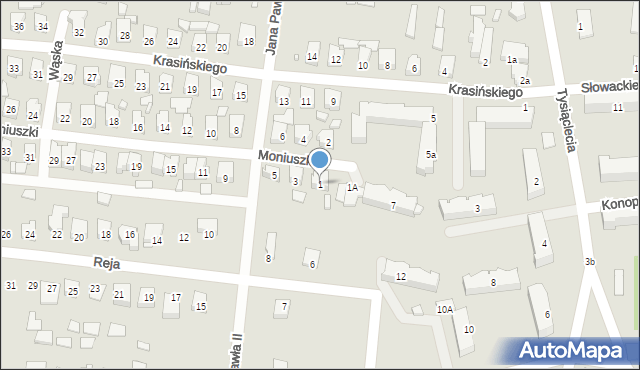 Stąporków, Moniuszki Stanisława, 1, mapa Stąporków