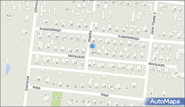 Stąporków, Moniuszki Stanisława, 22, mapa Stąporków