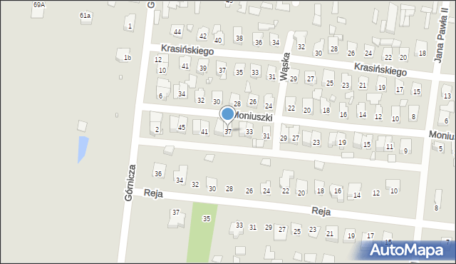Stąporków, Moniuszki Stanisława, 37, mapa Stąporków