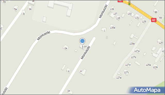 Starachowice, Moniuszki Stanisława, 2, mapa Starachowic