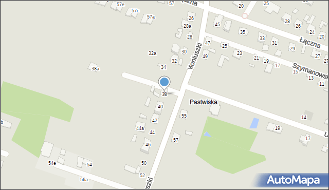 Starachowice, Moniuszki Stanisława, 38, mapa Starachowic