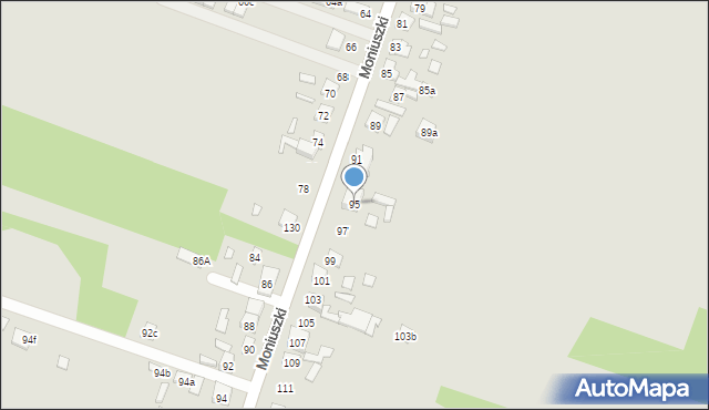 Starachowice, Moniuszki Stanisława, 95, mapa Starachowic