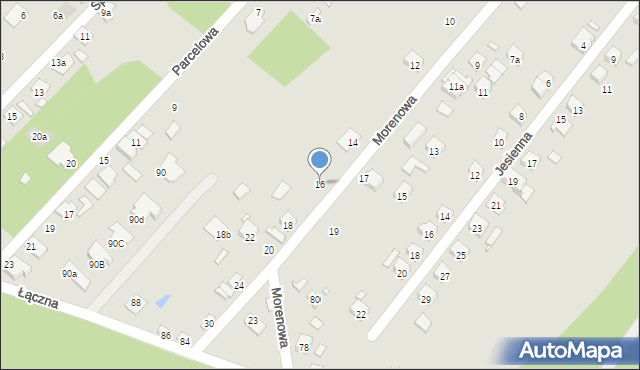 Starachowice, Morenowa, 16, mapa Starachowic