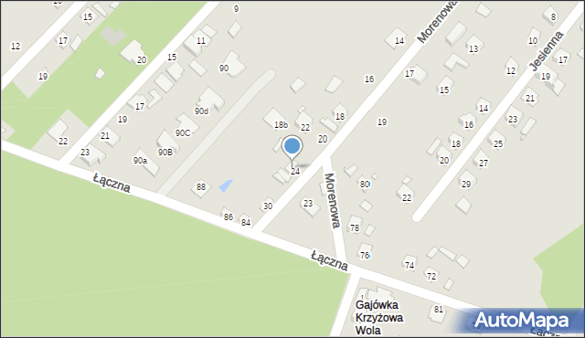 Starachowice, Morenowa, 26, mapa Starachowic