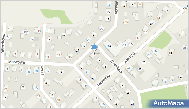 Stare Miasto, Morelowa, 1, mapa Stare Miasto