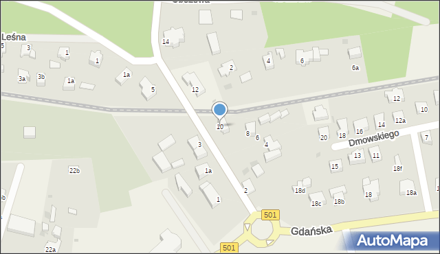 Stegna, Morska, 10, mapa Stegna