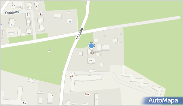 Stegna, Morska, 20a, mapa Stegna