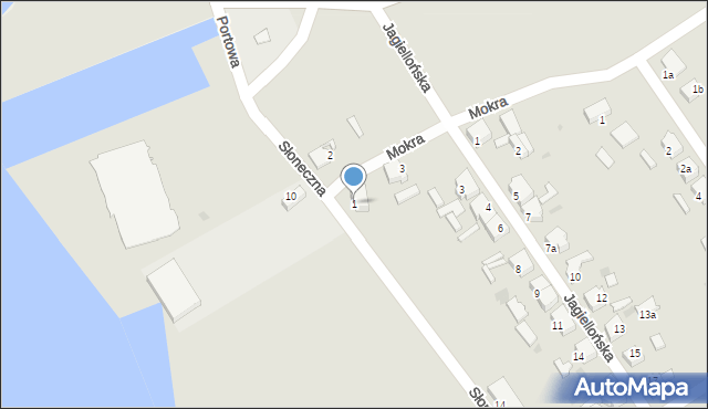 Stepnica, Mokra, 1, mapa Stepnica