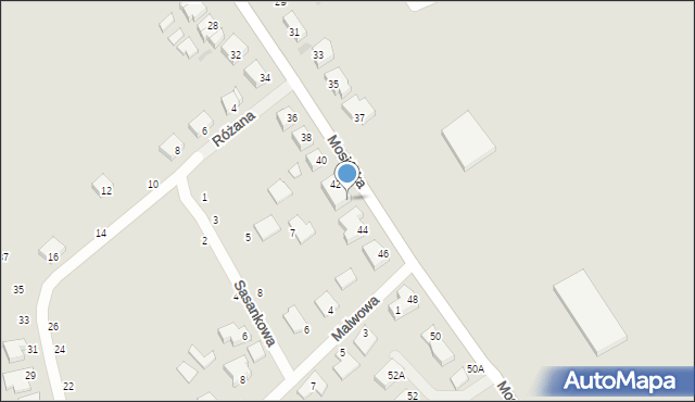 Stęszew, Mosińska, 42A, mapa Stęszew