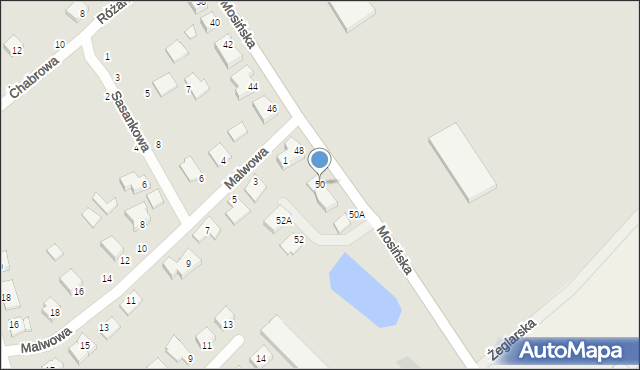 Stęszew, Mosińska, 50, mapa Stęszew