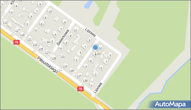 Stoczek Łukowski, Modrzewiowa, 8, mapa Stoczek Łukowski