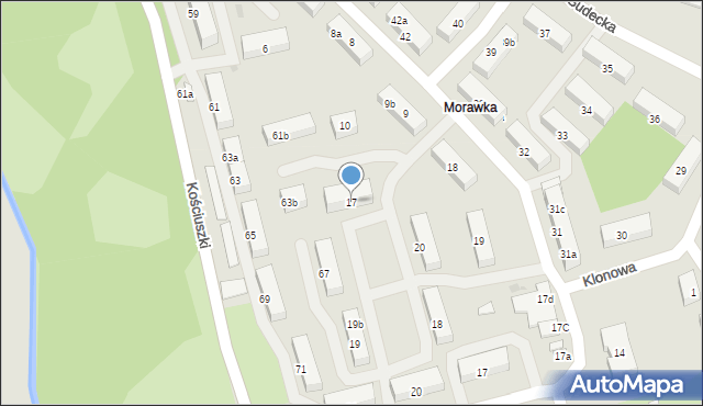 Stronie Śląskie, Morawka, 17, mapa Stronie Śląskie