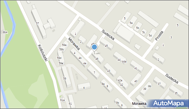 Stronie Śląskie, Morawka, 46a, mapa Stronie Śląskie
