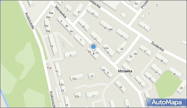 Stronie Śląskie, Morawka, 8, mapa Stronie Śląskie