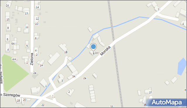 Strzegom, Morska, 5, mapa Strzegom