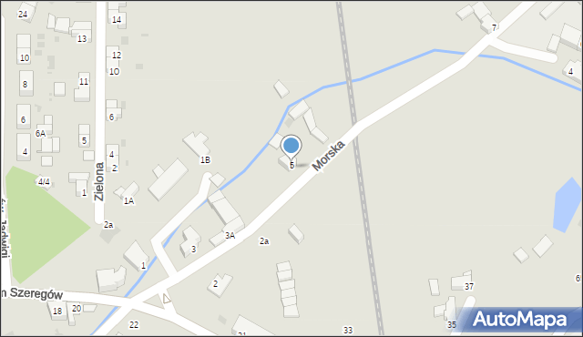 Strzegom, Morska, 9, mapa Strzegom
