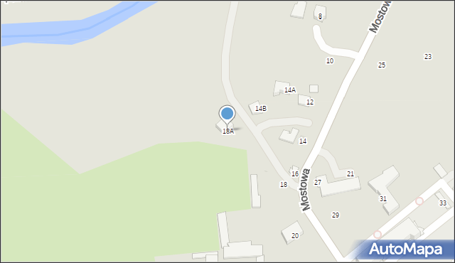 Strzyżów, Mostowa, 18A, mapa Strzyżów
