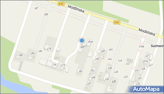 Suchocin, Modlińska, 163, mapa Suchocin