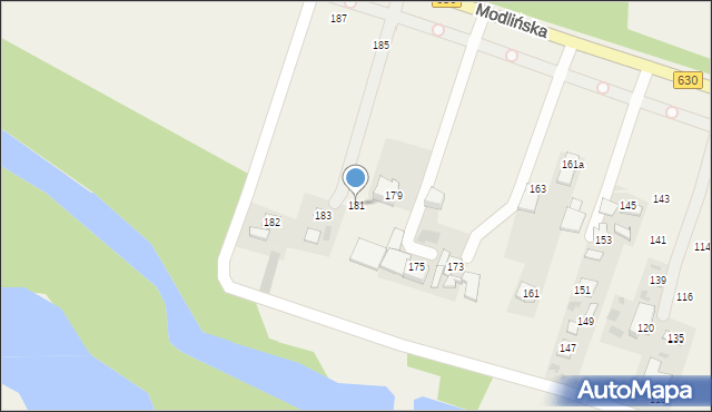 Suchocin, Modlińska, 181, mapa Suchocin