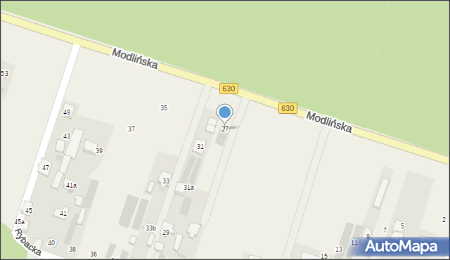 Suchocin, Modlińska, 27, mapa Suchocin