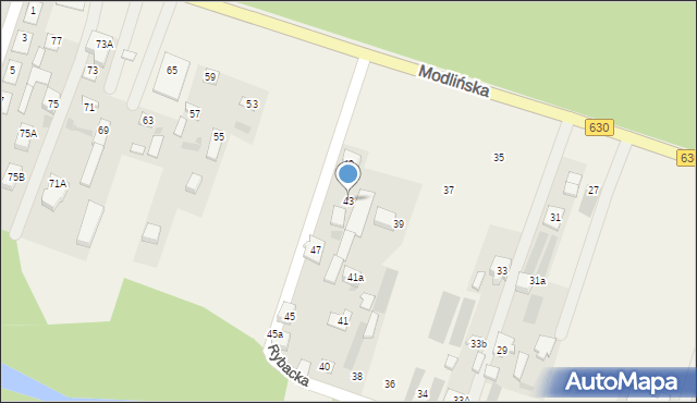 Suchocin, Modlińska, 43, mapa Suchocin