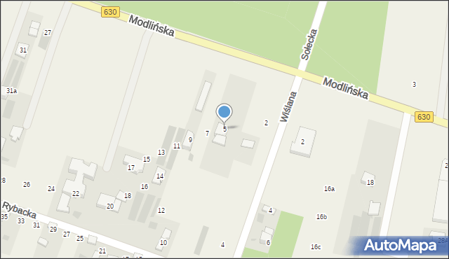 Suchocin, Modlińska, 5, mapa Suchocin