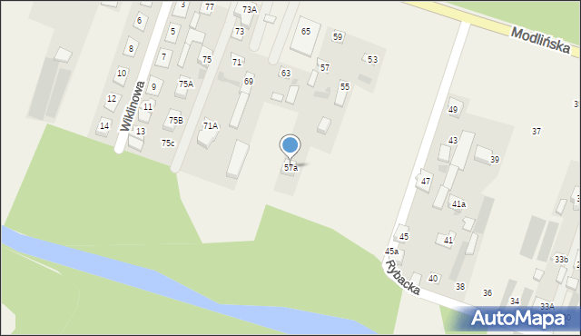 Suchocin, Modlińska, 57a, mapa Suchocin