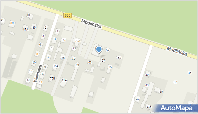 Suchocin, Modlińska, 61, mapa Suchocin
