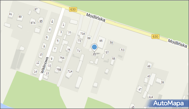 Suchocin, Modlińska, 63, mapa Suchocin