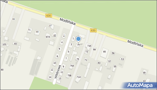Suchocin, Modlińska, 77, mapa Suchocin