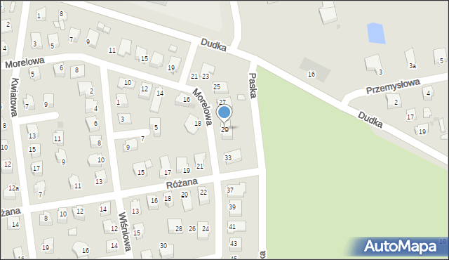 Sulęcin, Morelowa, 29, mapa Sulęcin