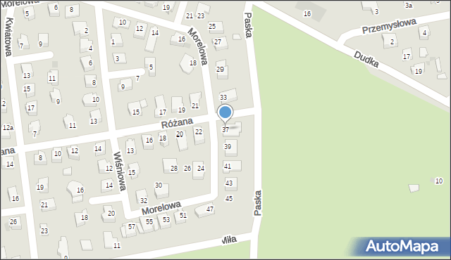 Sulęcin, Morelowa, 37, mapa Sulęcin