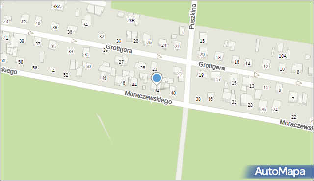 Sulejówek, Moraczewskiego, 42, mapa Sulejówek