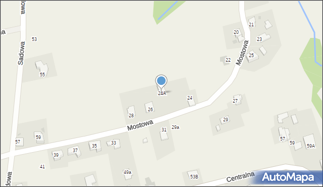 Sułkowice, Mostowa, 24A, mapa Sułkowice