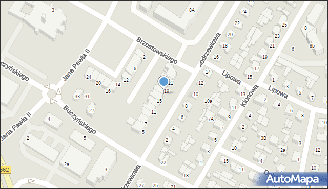 Suwałki, Modrzewiowa, 17, mapa Suwałk