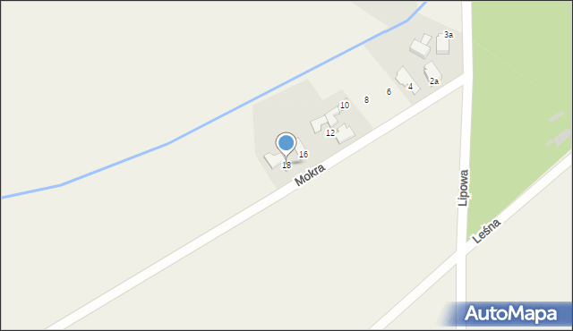 Swadzim, Mokra, 18, mapa Swadzim