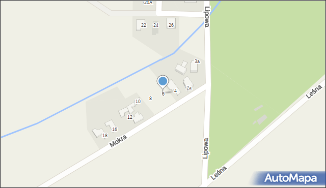 Swadzim, Mokra, 6, mapa Swadzim