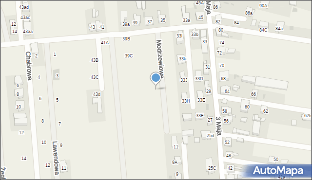 Świerklaniec, Modrzewiowa, 16, mapa Świerklaniec