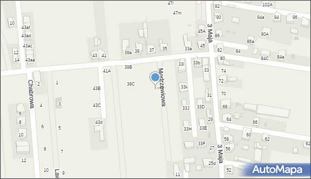 Świerklaniec, Modrzewiowa, 8, mapa Świerklaniec