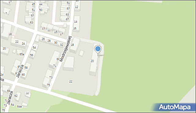 Świnoujście, Modrzejewskiej Heleny, 20b, mapa Świnoujście