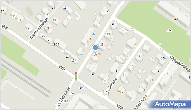 Świnoujście, Moniuszki Stanisława, 23, mapa Świnoujście