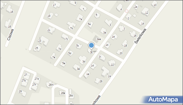 Szałsza, Modrzewiowa, 3c, mapa Szałsza