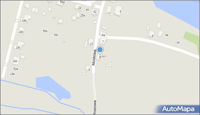 Szczecin, Mostowa, 8, mapa Szczecina