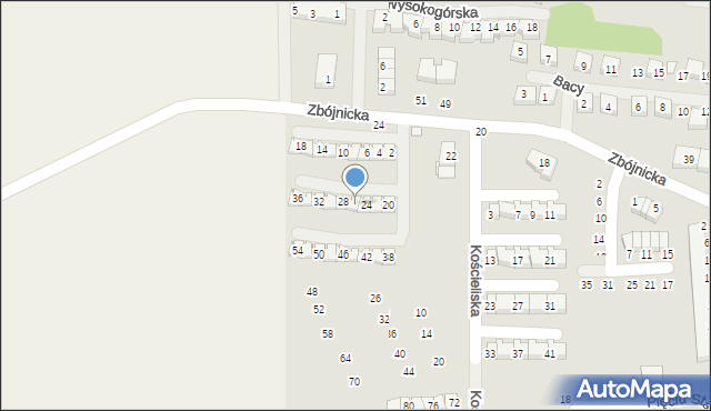 Szczecin, Morskiego Oka, 26, mapa Szczecina