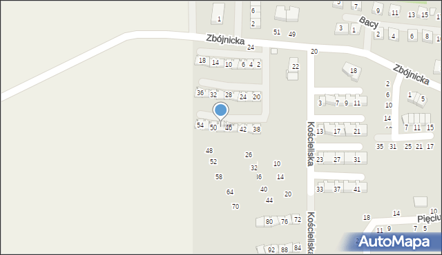 Szczecin, Morskiego Oka, 48, mapa Szczecina