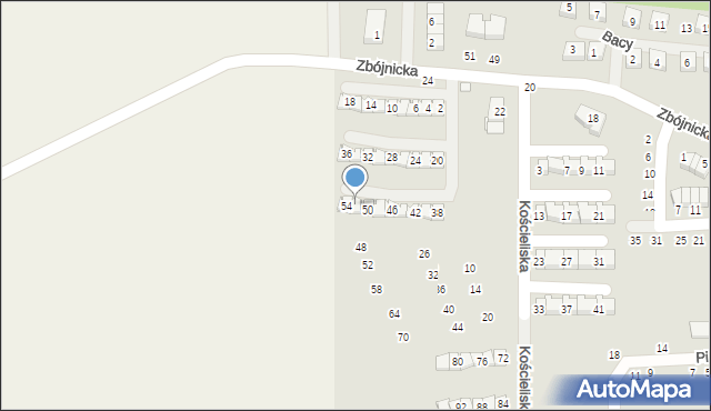 Szczecin, Morskiego Oka, 52, mapa Szczecina